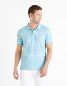 Celio Striped Polo T-Shirt Dedalton