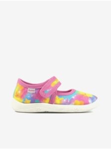 Yellow-pink girly patterned ballerinas Richter