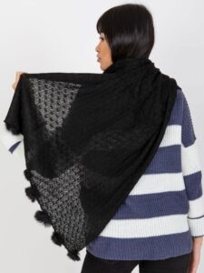 Black women's scarf with