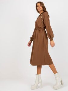 Brown hoodie dress