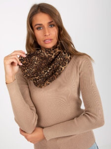 Dark beige women's scarf