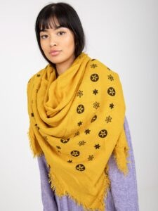 Yellow women's scarf with