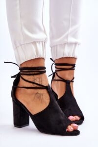 lace-up high heel sandals