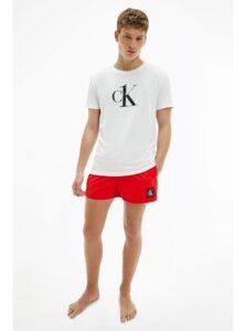 Calvin Klein White Mens T-Shirt Relaxed