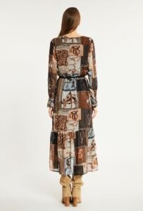 MONNARI Woman's Dresses Patterned Midi Dress