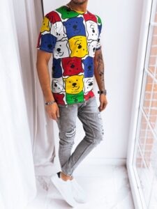 Men's T-shirt with colorful