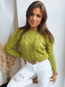 Women's sweater SELAVI green