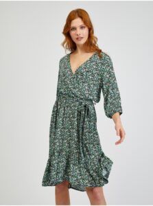 Green Dress for Women with Tie