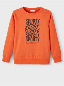 Orange boys' sweatshirt name it
