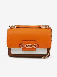 Brown-Orange Women's Leather Handbag Michael Kors