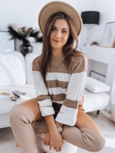 Women's sweater AMELIA beige and