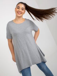 Grey monochrome blouse of larger size