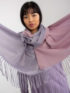 Lady's light purple smooth scarf