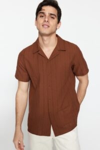 Trendyol Shirt - Brown -