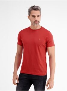 Red men's basic T-shirt LERROS