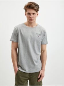 Light gray men's Lined T-Shirt Tommy