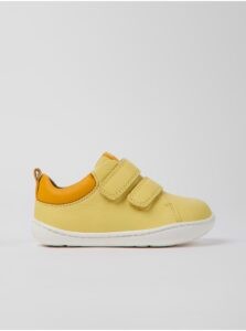 Yellow Boys Leather Sneakers Camper