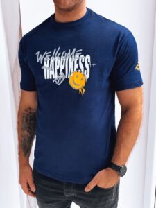 Men's T-shirt with dark blue