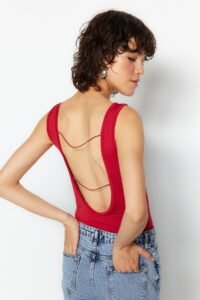 Trendyol Bodysuit - Red -