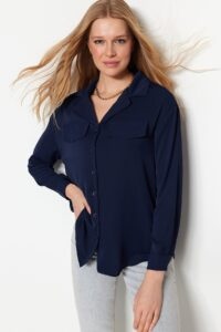 Trendyol Shirt - Navy blue