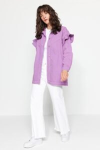 Trendyol Jacket - Purple -