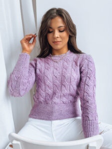 Women's sweater SELAVI lilac