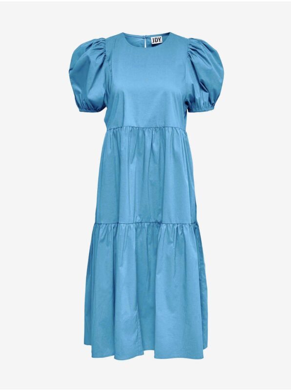 Blue Dress with Balloon Sleeves JDY