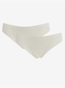 Set of three women's panties in white