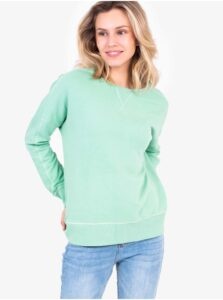 Light Green Womens Basic Sweatshirt