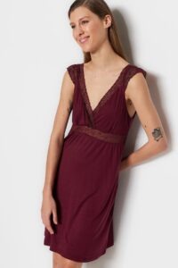 Trendyol Nightgown - Burgundy
