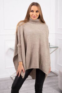 Turtleneck sweater and side slits