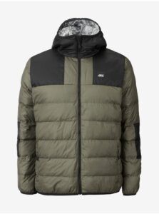 Black and Green Men's Quilted Double-Sided Jacket