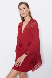 Trendyol Dressing Gown - Burgundy