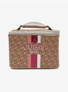 Brown Women's Patterned Cosmetic Case Guess