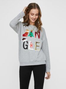 Grey sweatshirt with Christmas motif