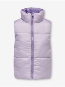 Purple girly double-sided quilted vest ONLY
