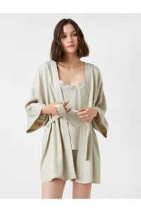Koton Short Dressing Gown with