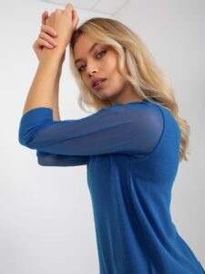 Dark blue women's classic sweater