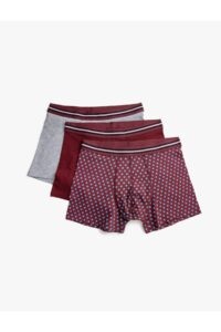 Koton Boxer Shorts - Burgundy