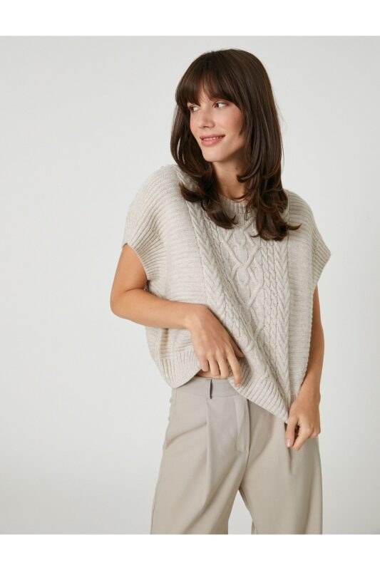 Koton Knit Patterned Sweater