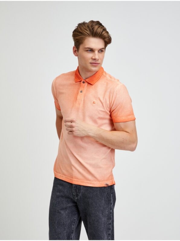 Orange men's polo shirt LERROS