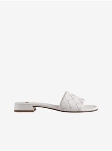 White Women's Leather Slippers Högl