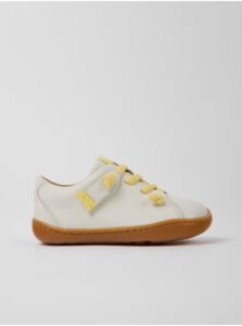 White Kids Leather Shoes Camper