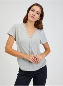 Light gray women's T-shirt ORSAY