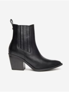 NeroGiardini Black Women's Leather Ankle Boots