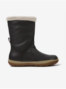 Black Women's Winter Boots with Faux Fur