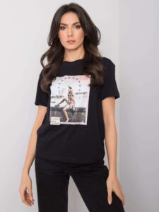 Black T-shirt with
