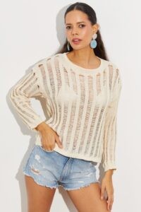 Cool & Sexy Blouse - Beige